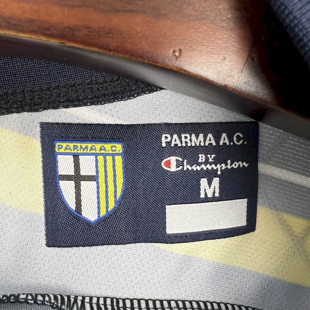 Jersey Parma Retrô 1999/00 Away Azul e Amarela