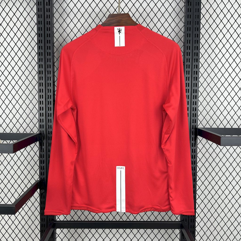 Jersey do Manchester United Long sleeveRetrô 2007/08 Home UCL