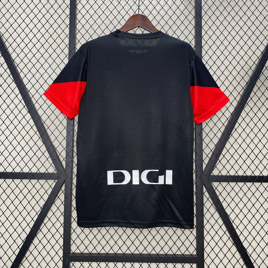 Jersey Athletic Bilbao 24/25 - Preto e Vermelho