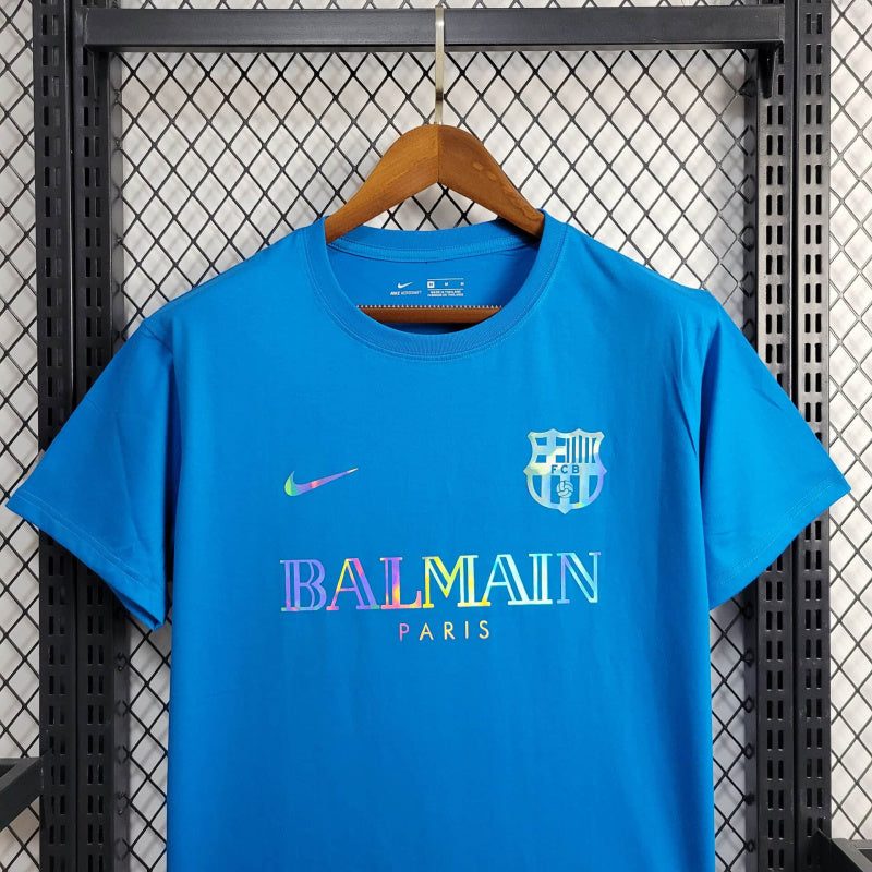 Jersey Barcelona x Balmain 24/25 s/n° Torcedor Masculino - Azul
