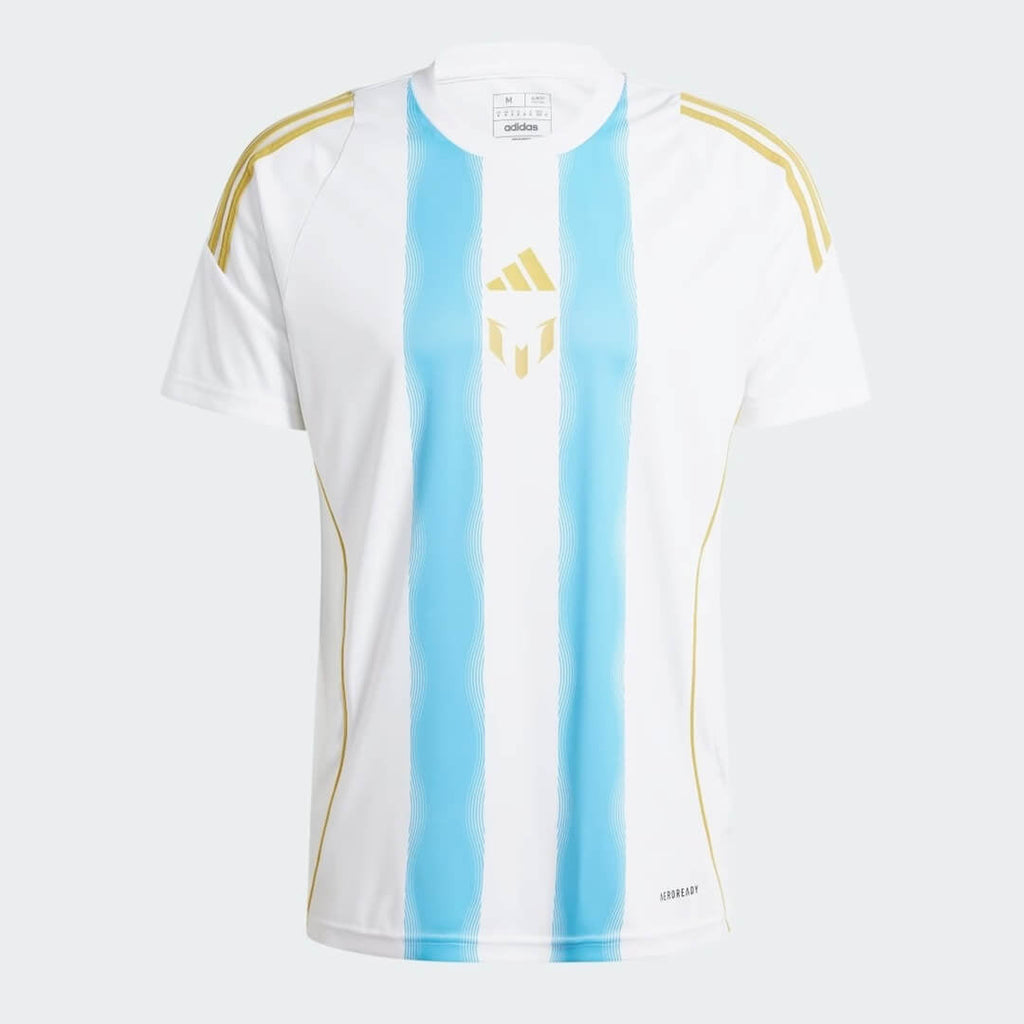 Jersey Adidas X Messi  “Spark Gen10s” 2024/25 Torcedor Masculino - Branco/Azul Celeste