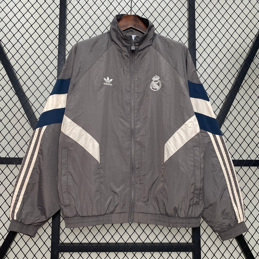 Windbreaker Real Madrid 24/25 - Cinza