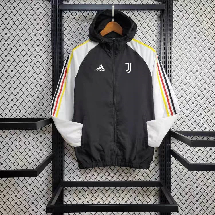 Windbreaker Juventus 24/25 - Preto e Branco