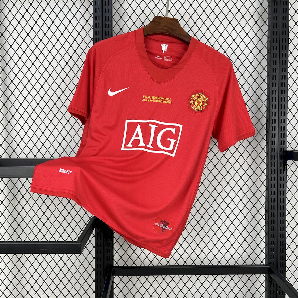 Jersey do Manchester United Retrô 2007/08 Home UCL