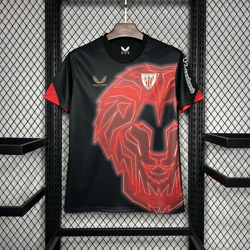 Jersey Athletic Bilbao 24/25 - Preto e Vermelho