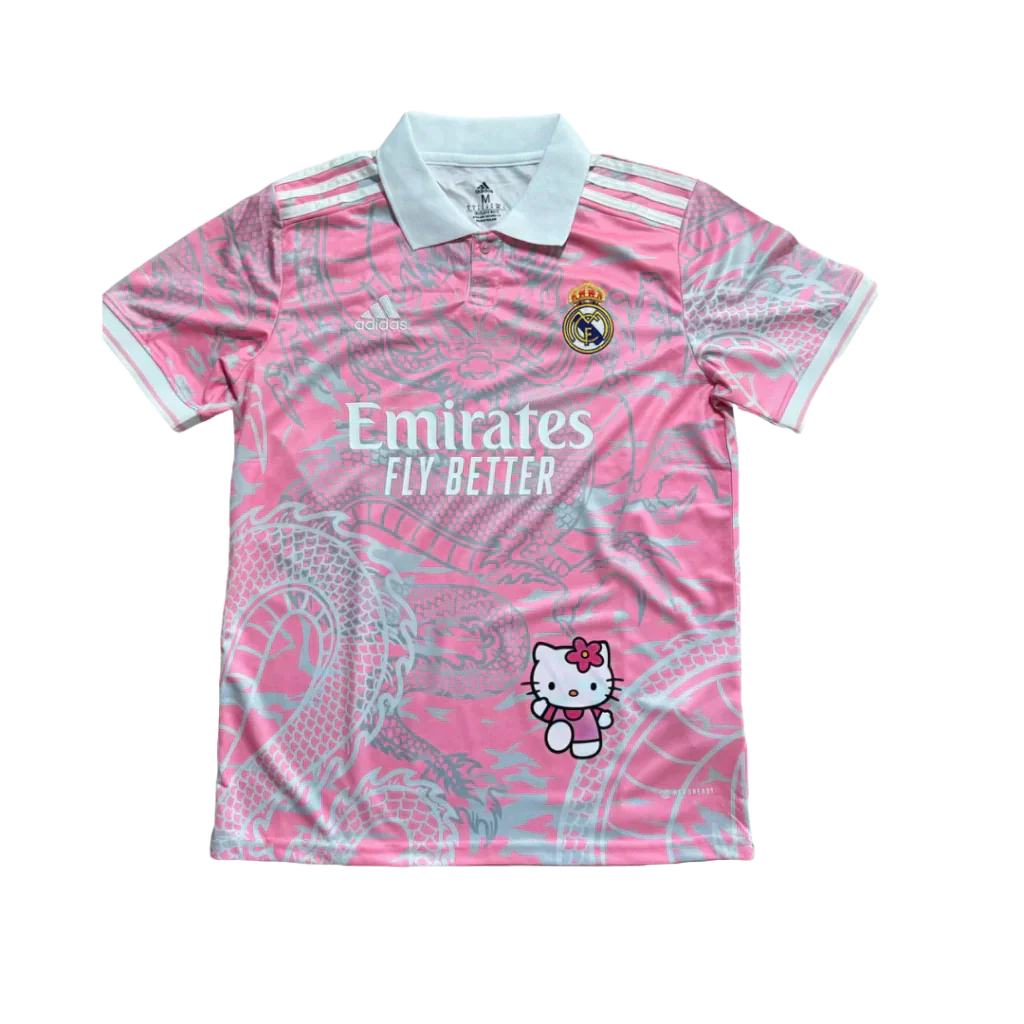 Jersey Real Madrid Hello Kitty 24/25 s/n° Torcedor Adidas Masculina - Rosa