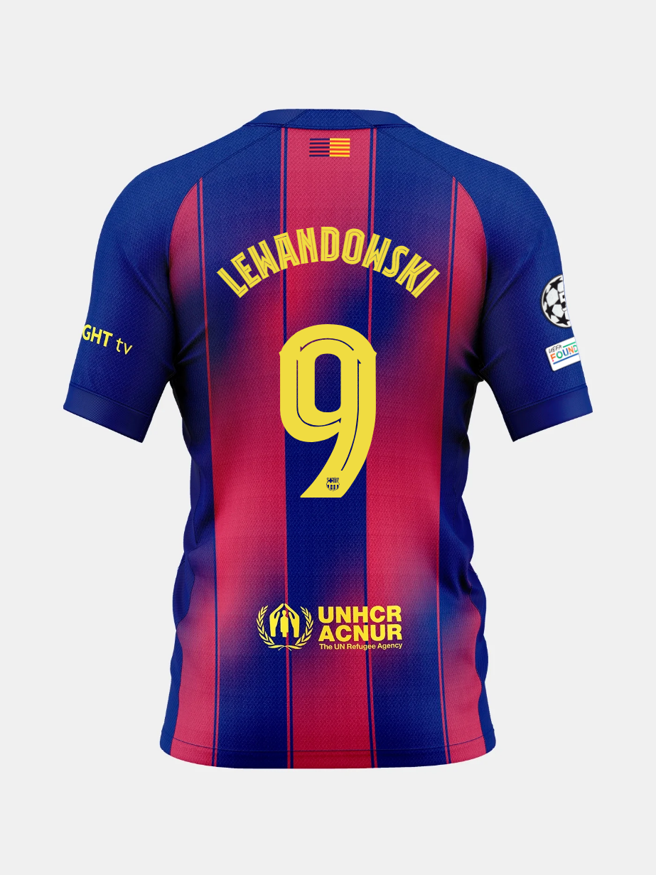 Jersey Home FC Barcelona 25/26 #9 LEWANDOWKSI